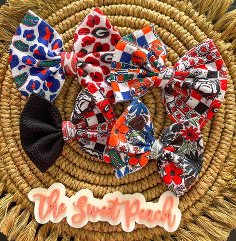 Split Football Bows